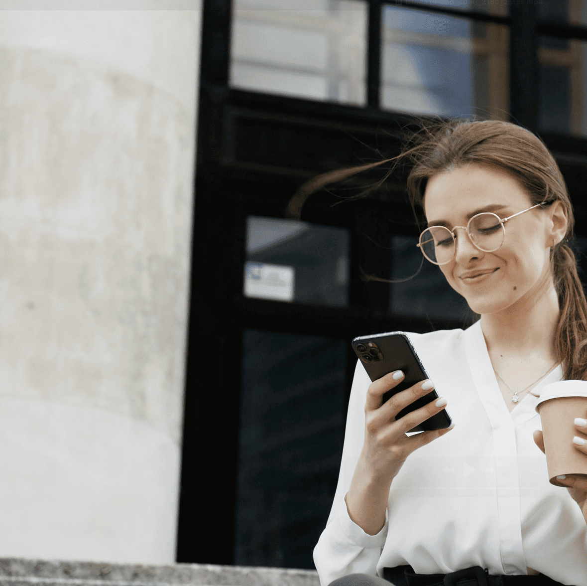 Woman with phone